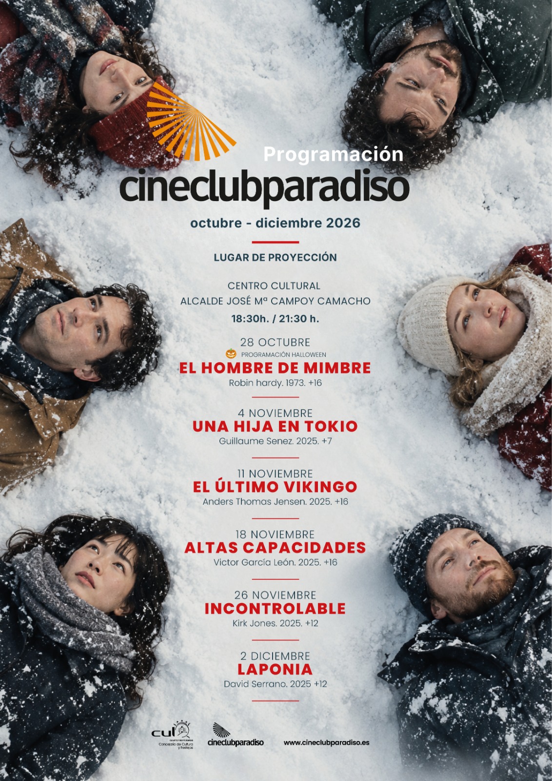Programación 02 del CineClub Paradiso